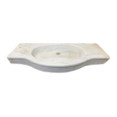 French White Marble Sink
