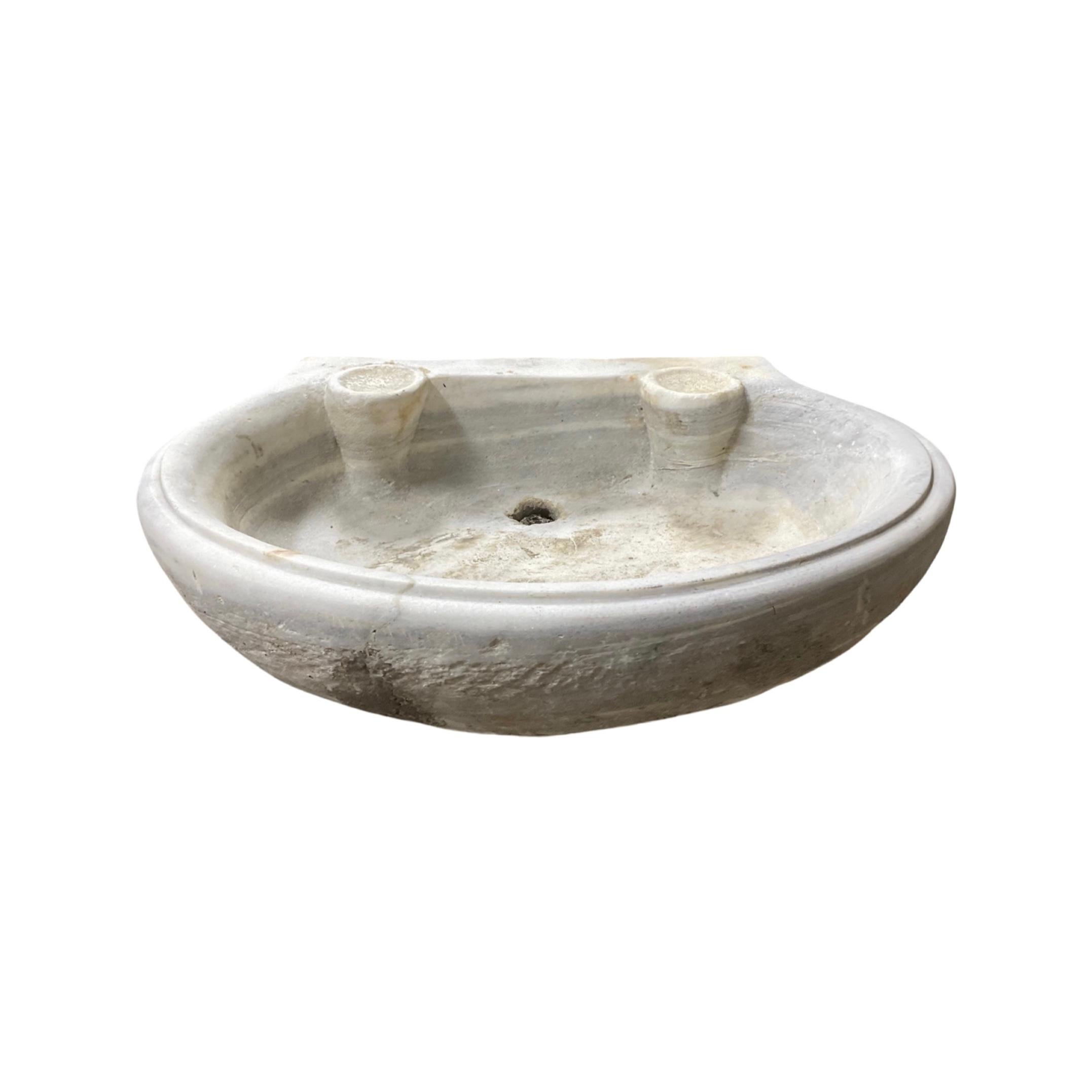 This French White Marble Sink is a timeless classic, constructed with the same quality materials used in 18th century Europe. Its elegant design is perfect for any traditional style bathroom, offering a long-lasting, luxurious look and feel.