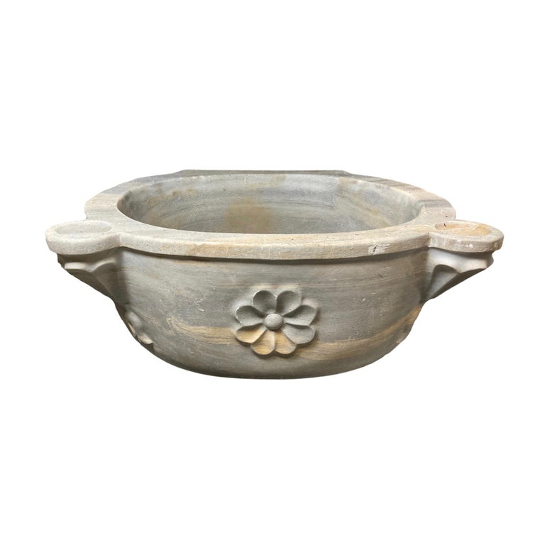 French White Marble Sink For Sale at 1stDibs