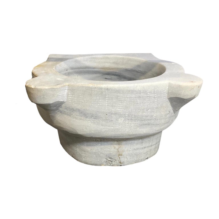 French White Marble Sink For Sale at 1stDibs