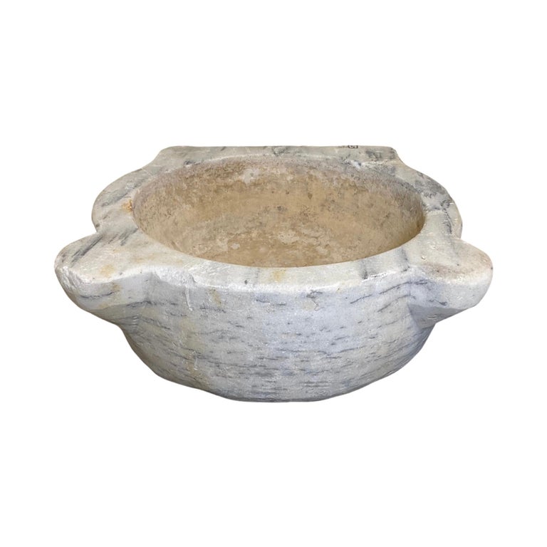 French White Marble Sink For Sale at 1stDibs