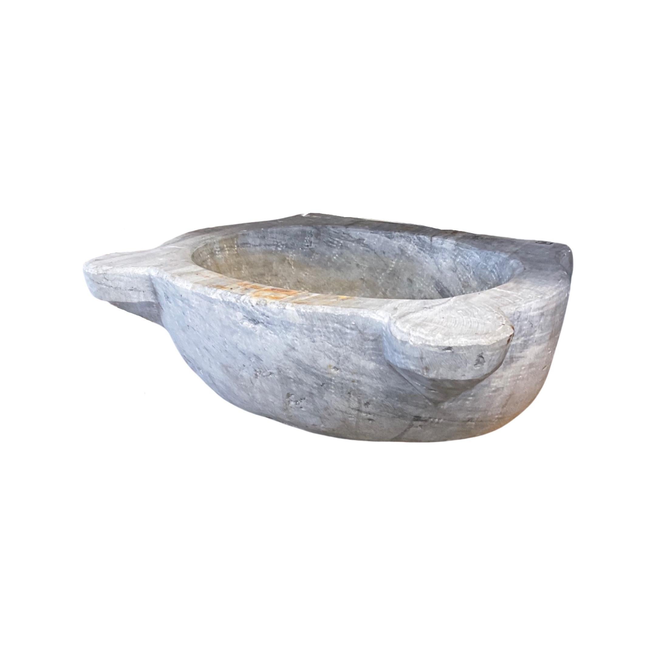 18th Century and Earlier French White Marble Sink