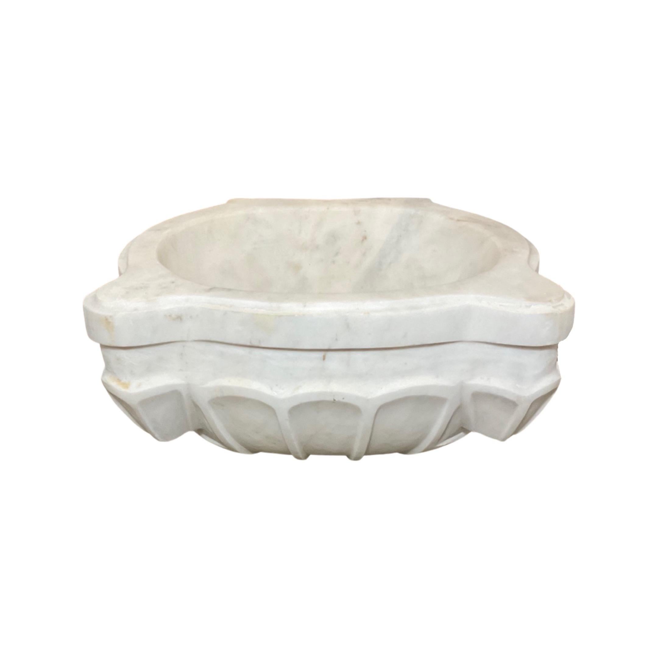 French White Marble Sink 1