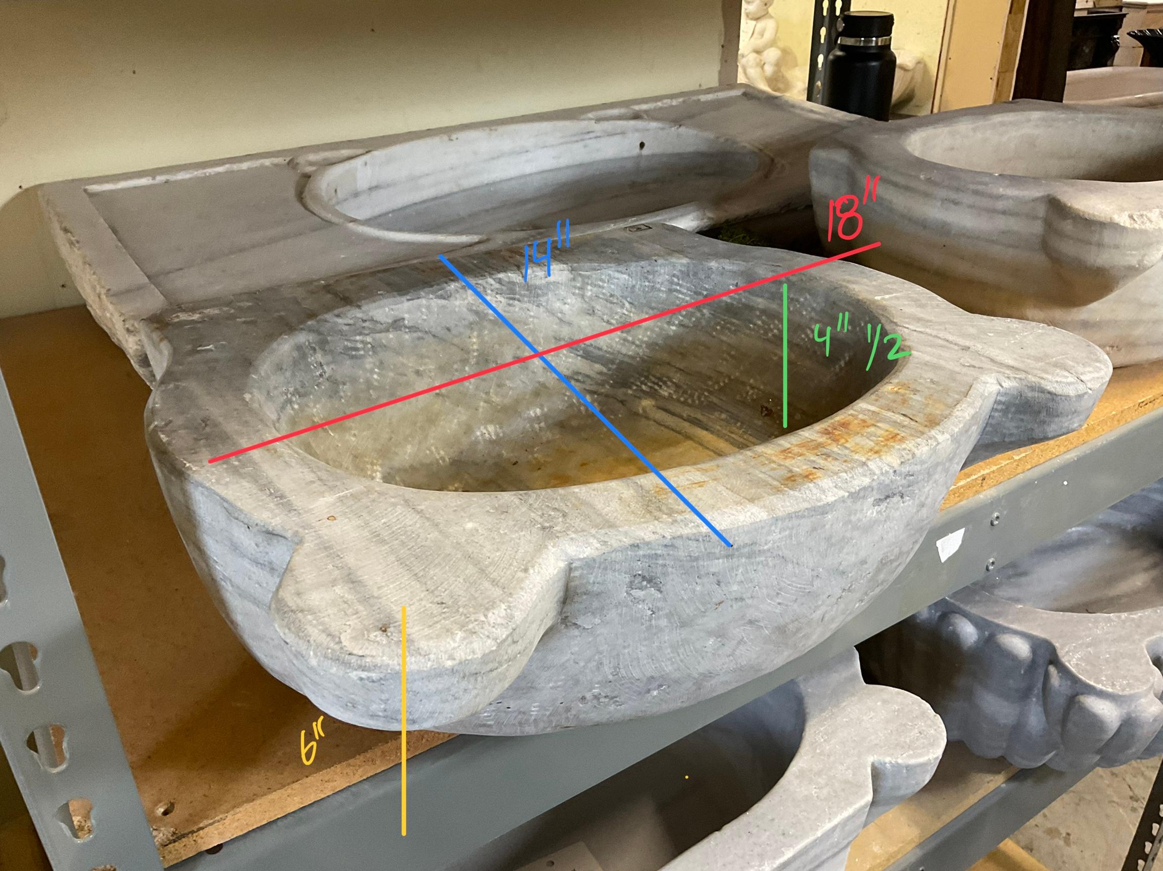 French White Marble Sink 1