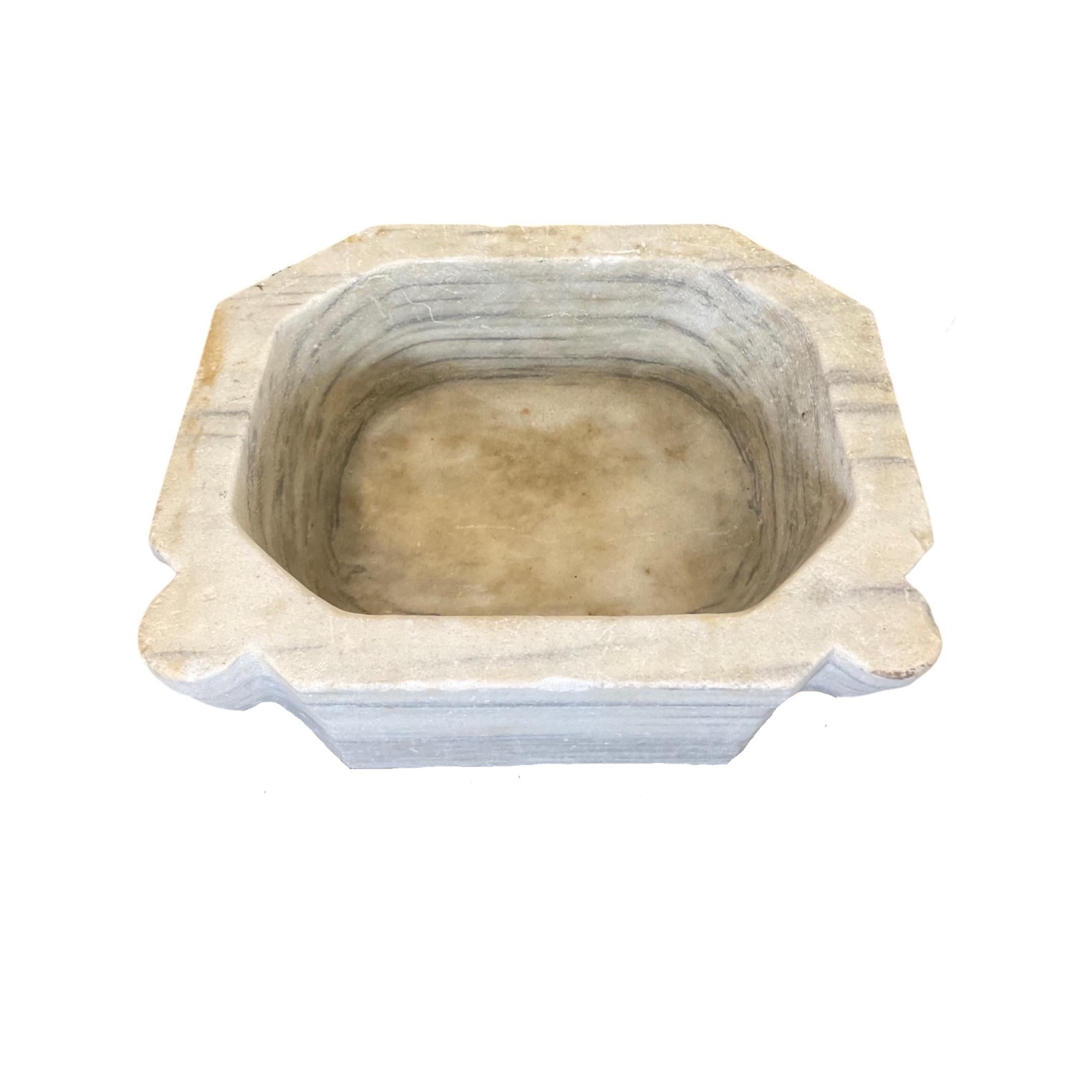 French White Marble Sink 1