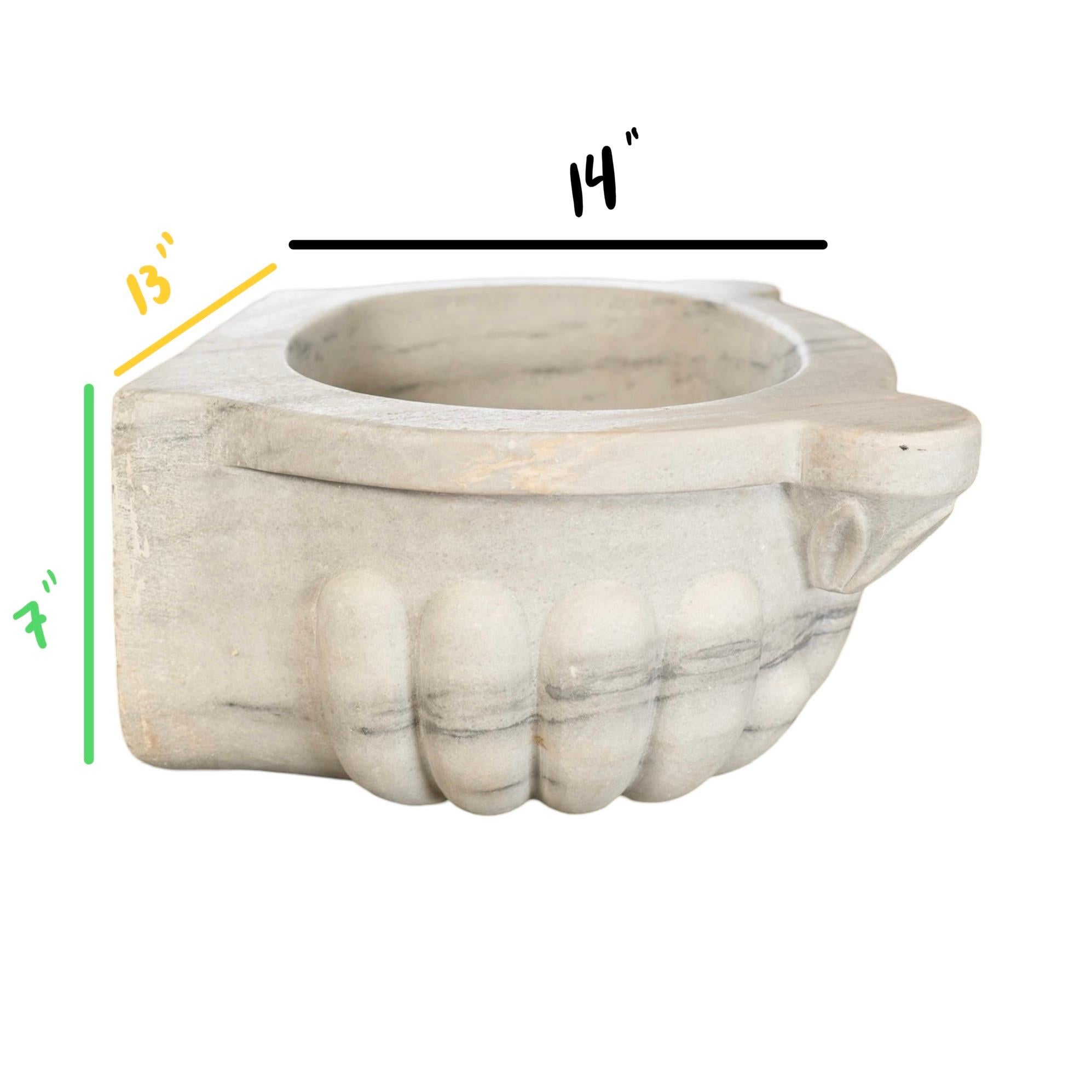 French White Marble Sink 5