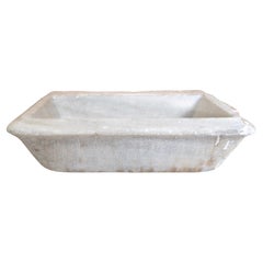 Used French, White Marble Sink