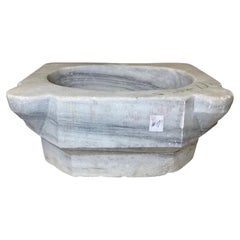 Used French White Marble Sink