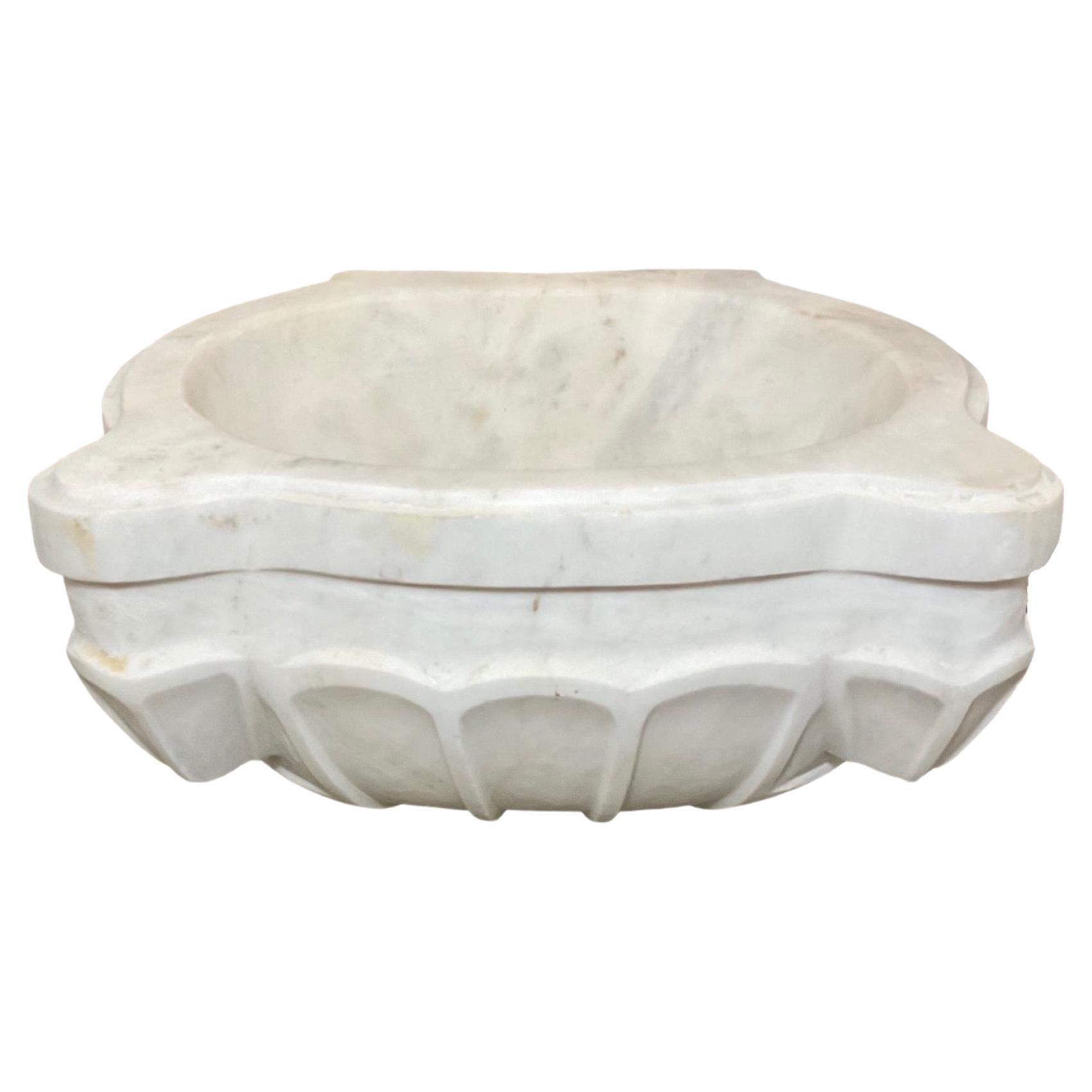 French White Marble Sink