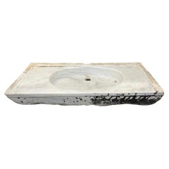 Used French White Marble Sink