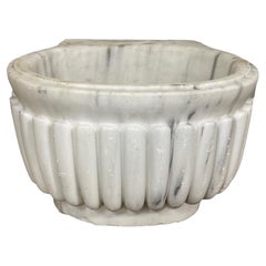 Used French White Marble Sink