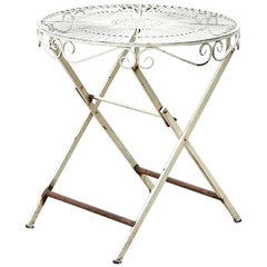 French White Painted Bistro Table