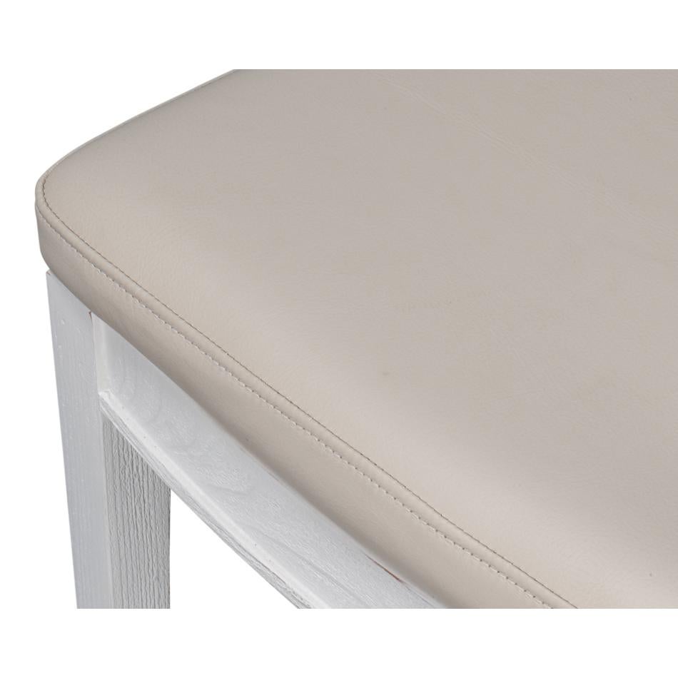 French White Painted Dining Chairs (Sets of 2) For Sale 3