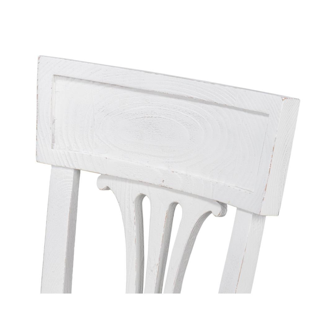 French White Painted Dining Chairs (Sets of 2) For Sale 5