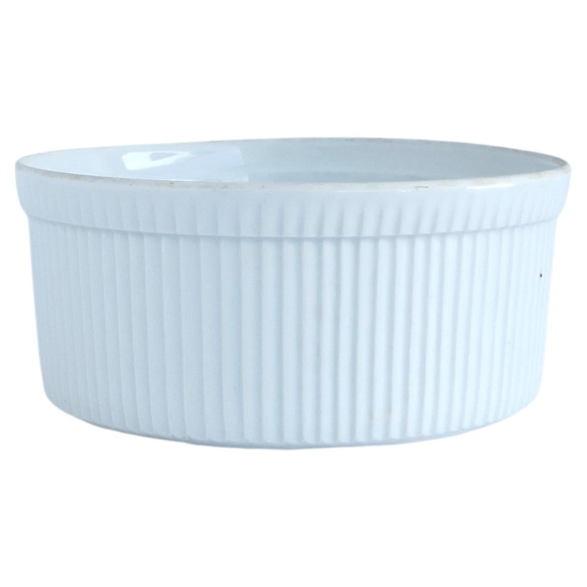 Bol francés de porcelana blanca en venta