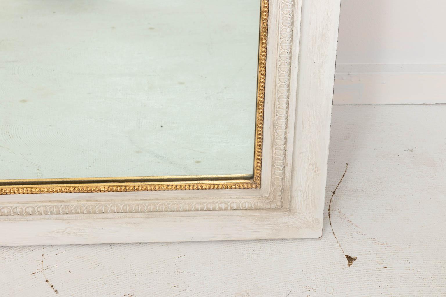 French White Trumeau Mirror 1