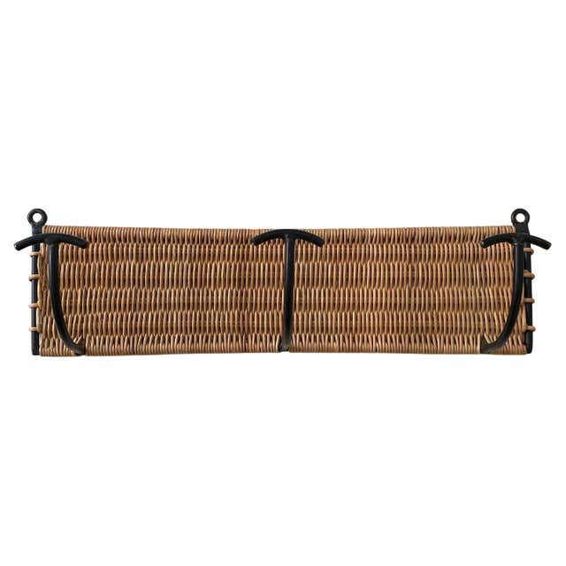 Italian Bamboo and Rattan Umbrella Holder For Sale at 1stDibs