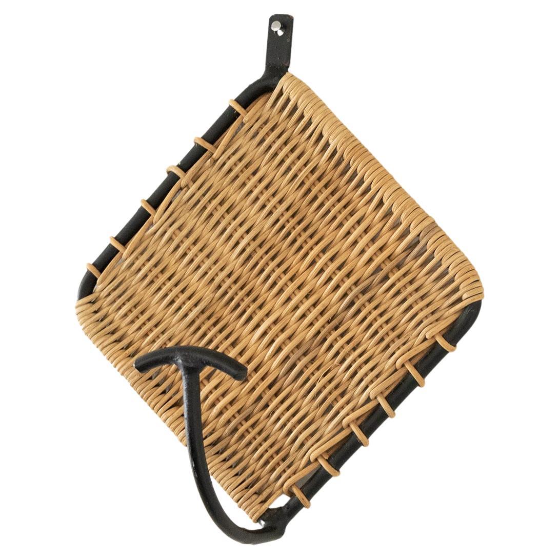 French Wicker and Iron Hook
