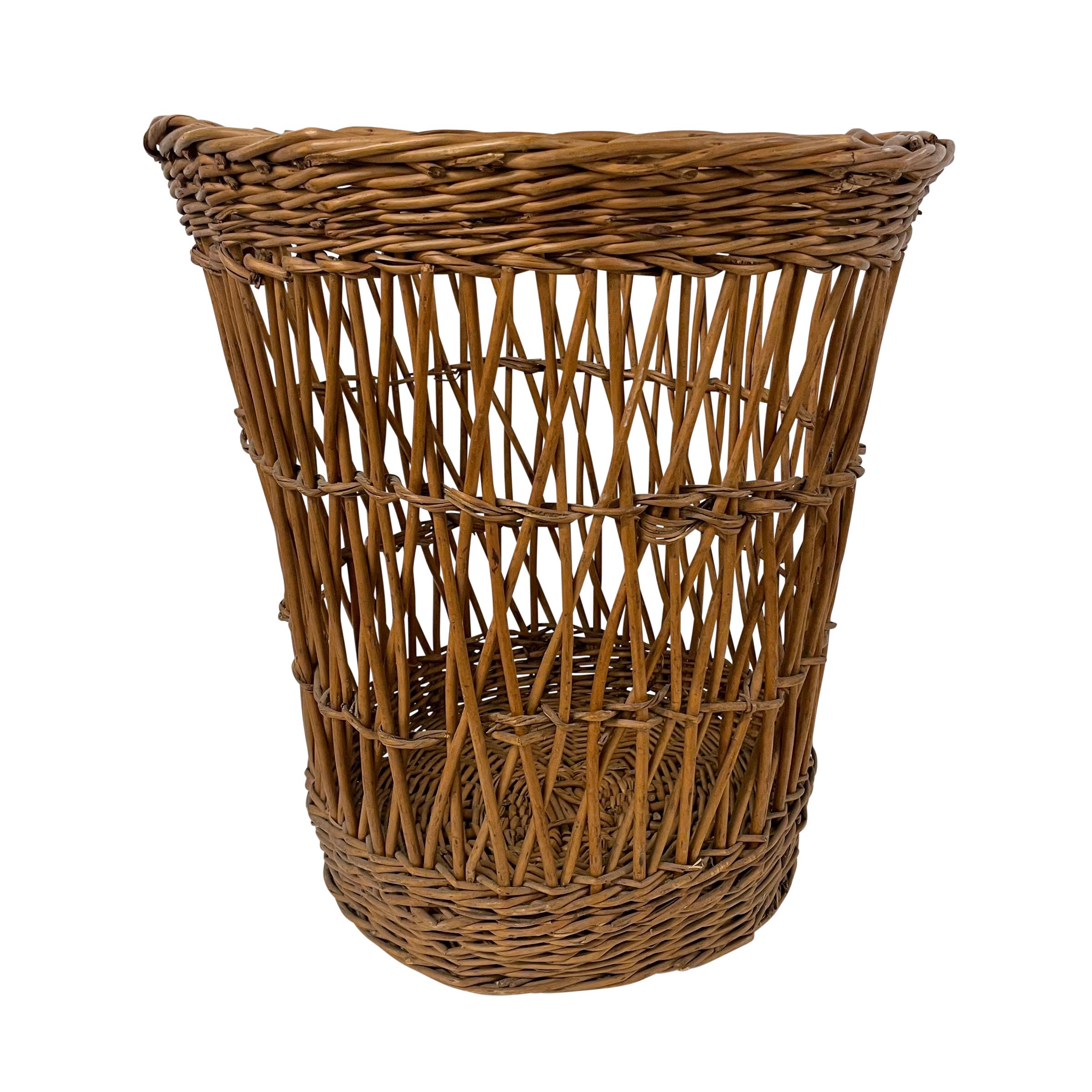 Rustic French Wicker Bakery Basket
