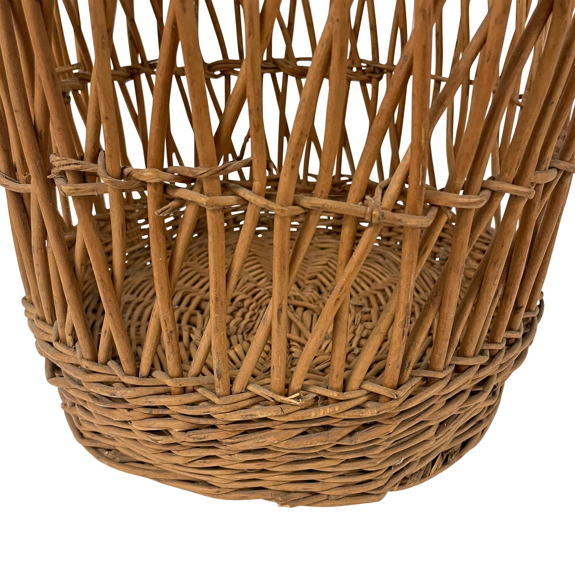 French Wicker Bakery Basket 3