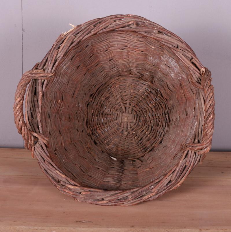 20th Century French Wicker Basket