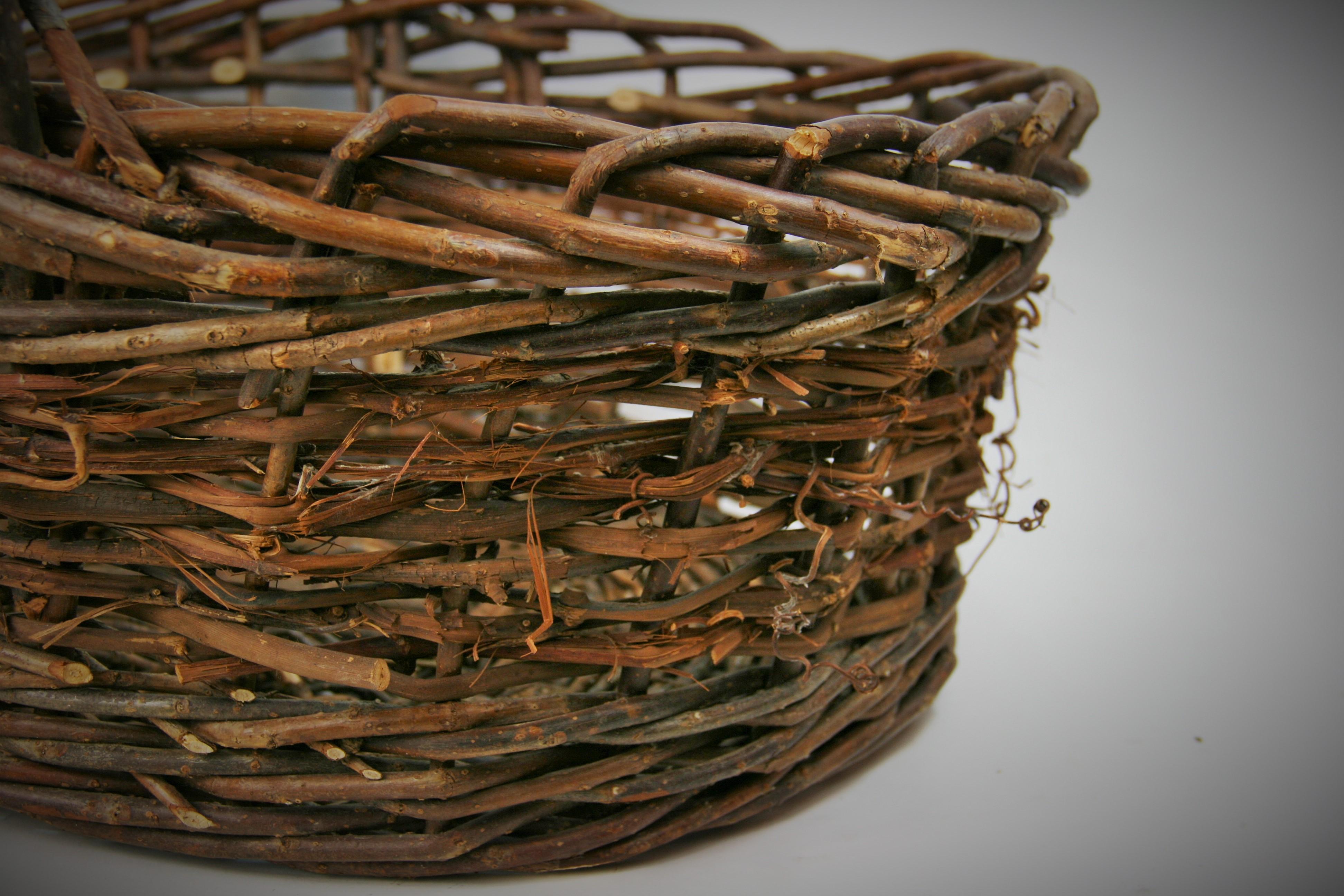 French Wicker Basket/Folk Art 3