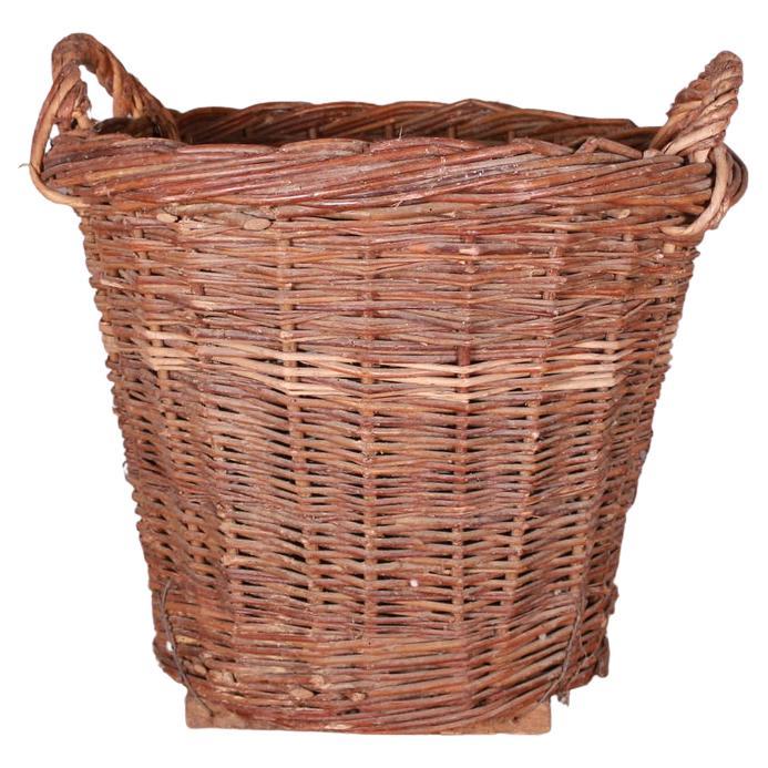 Vintage Wicker French Mail Basket at 1stDibs