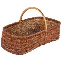French Wicker Basket from Provence, 20th Century