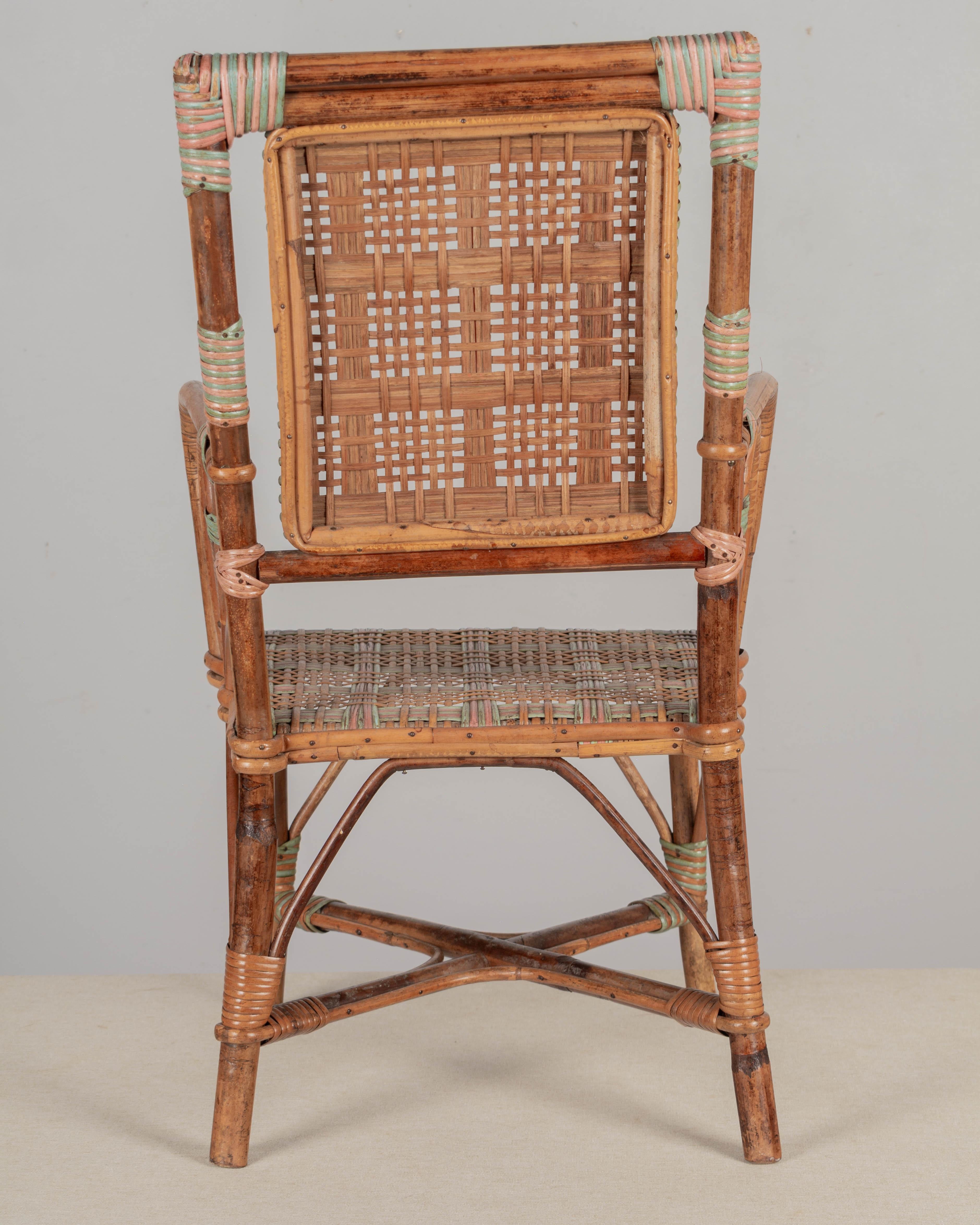 French Wicker Child's Chair In Good Condition For Sale In Winter Park, FL