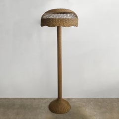 French Wicker Floor Lamp