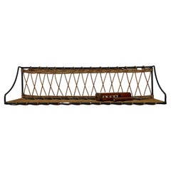 Used French Wicker & Iron Shelf