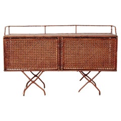 Vintage French Wicker Sideboard