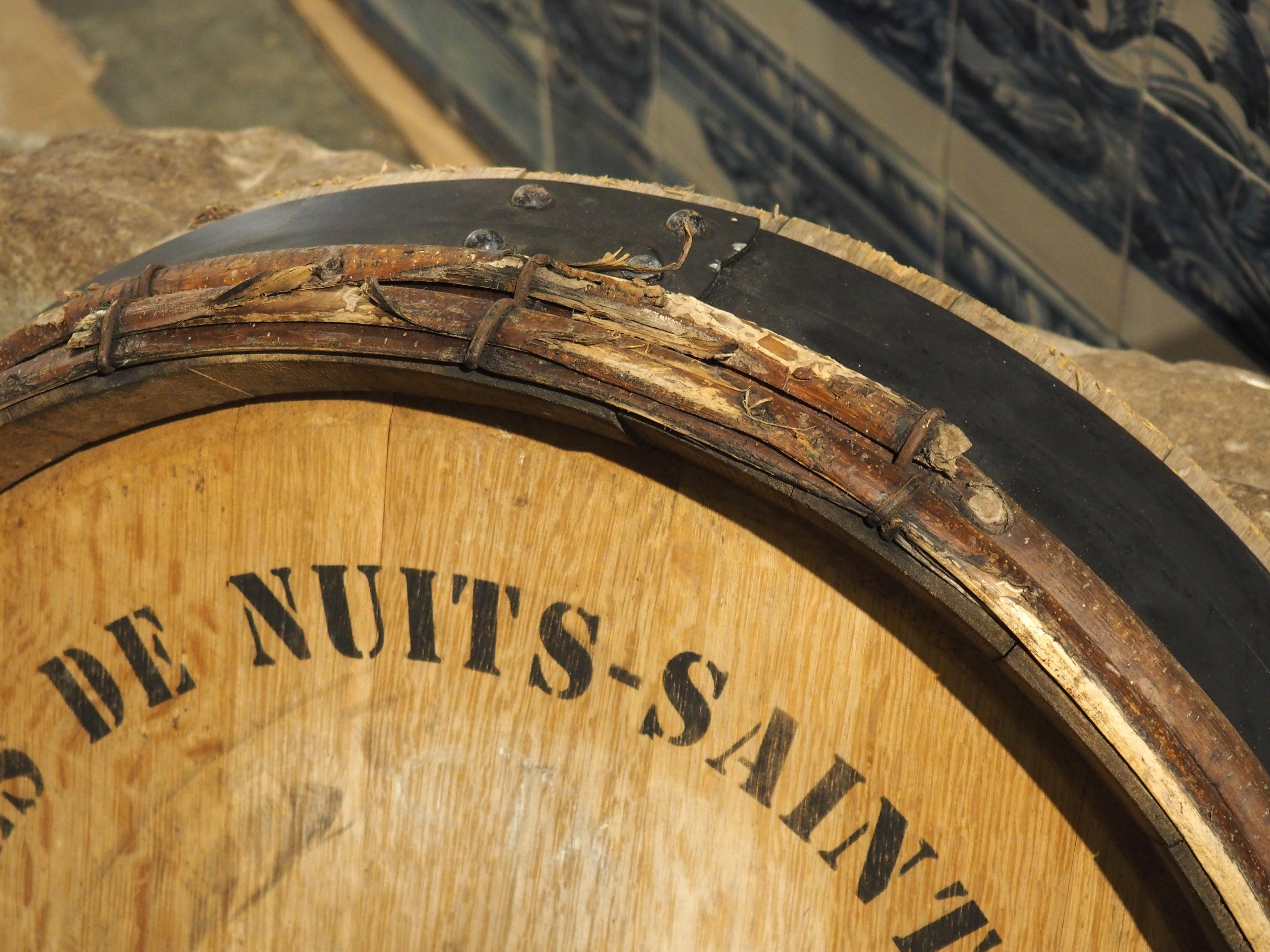 20th Century French Wine Barrel Facade, “Hospices de Nuits-Saint-Georges”, 1900s