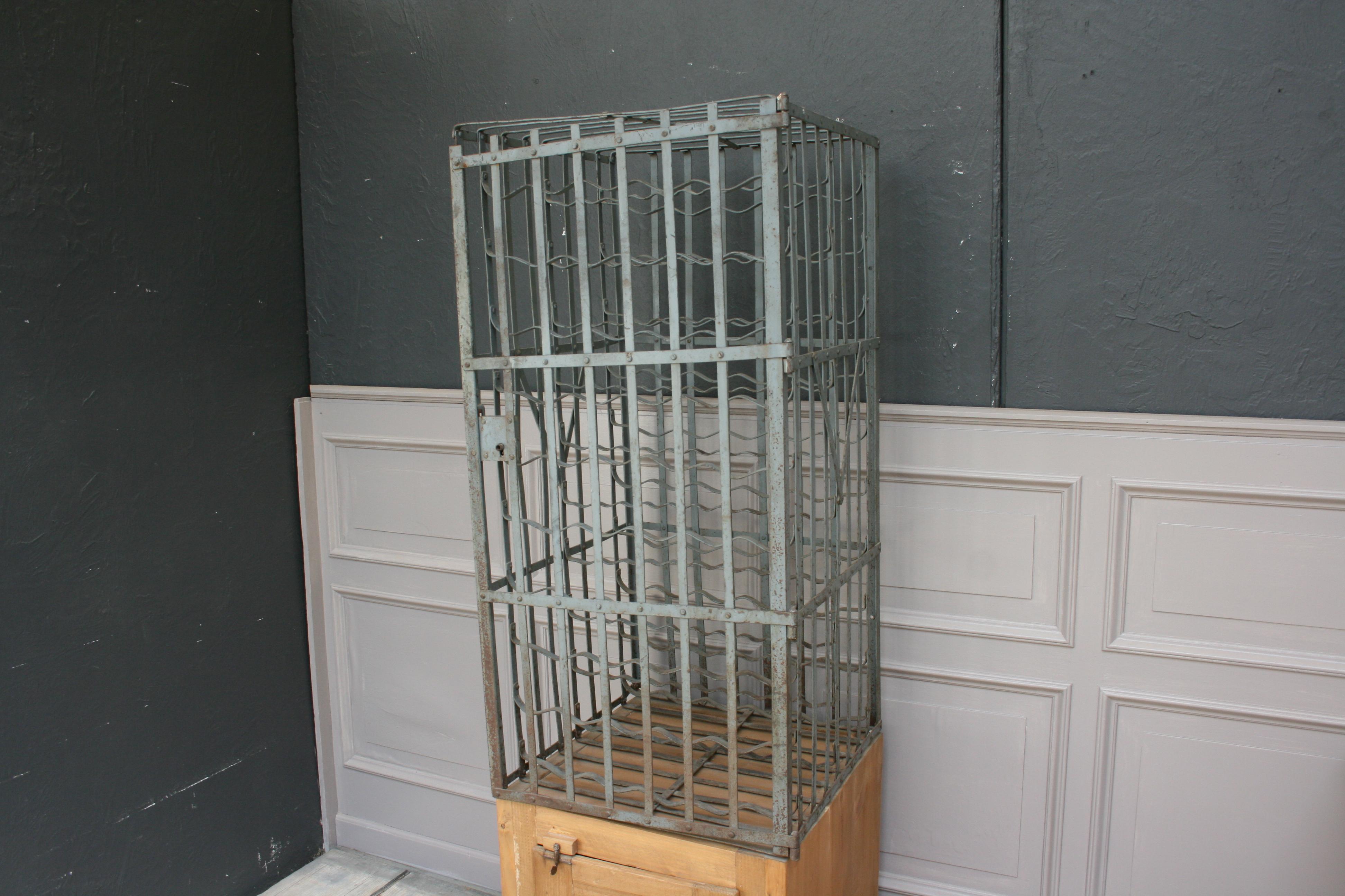 French Wine Cage Cabinet, Early 20th Century 1