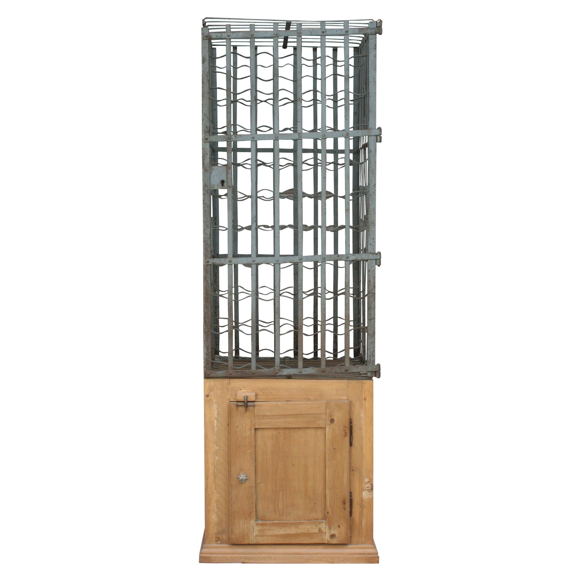 French Wine Cage Cabinet, Early 20th Century