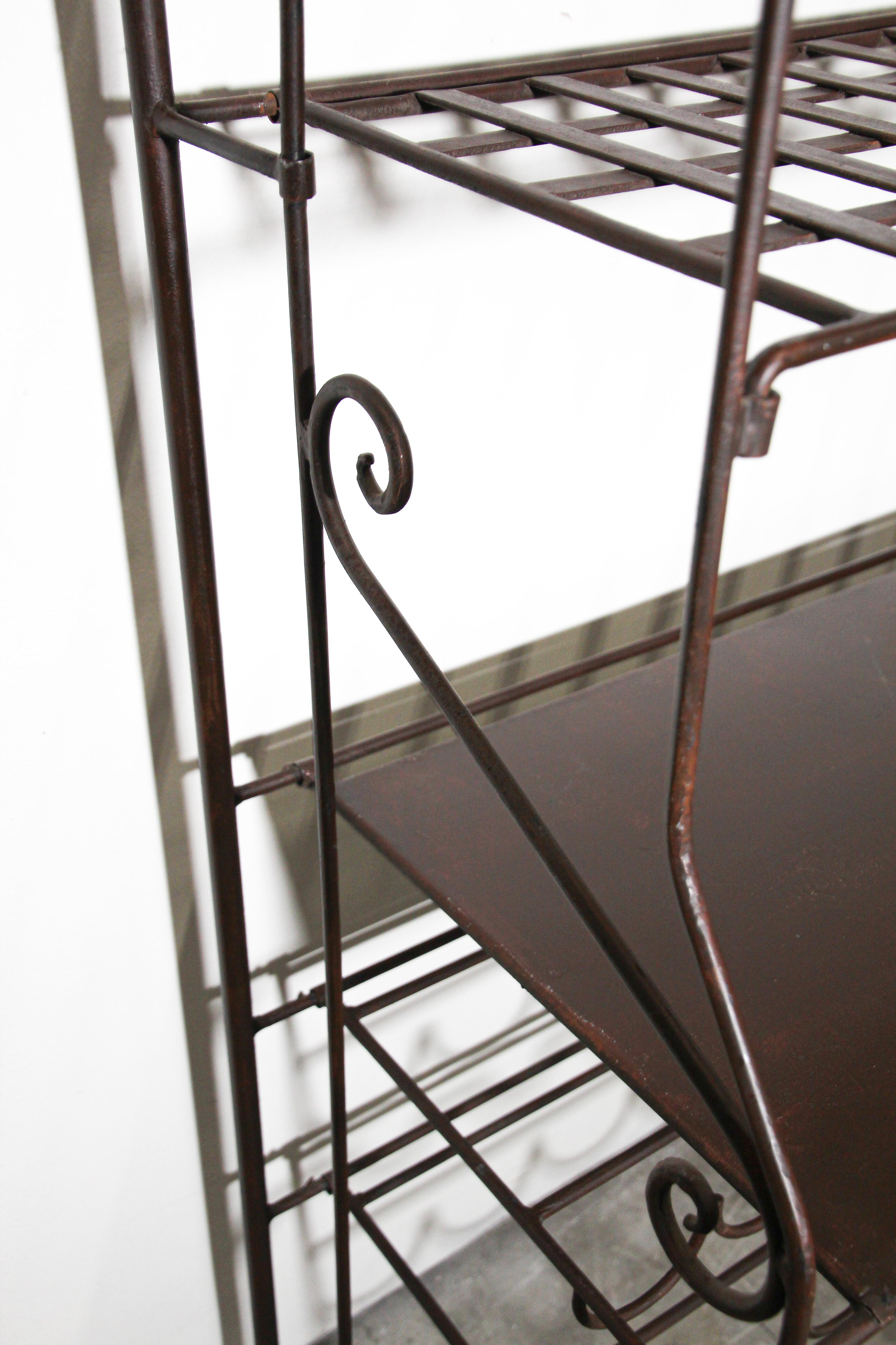 French Wine Iron Baker Rack 2