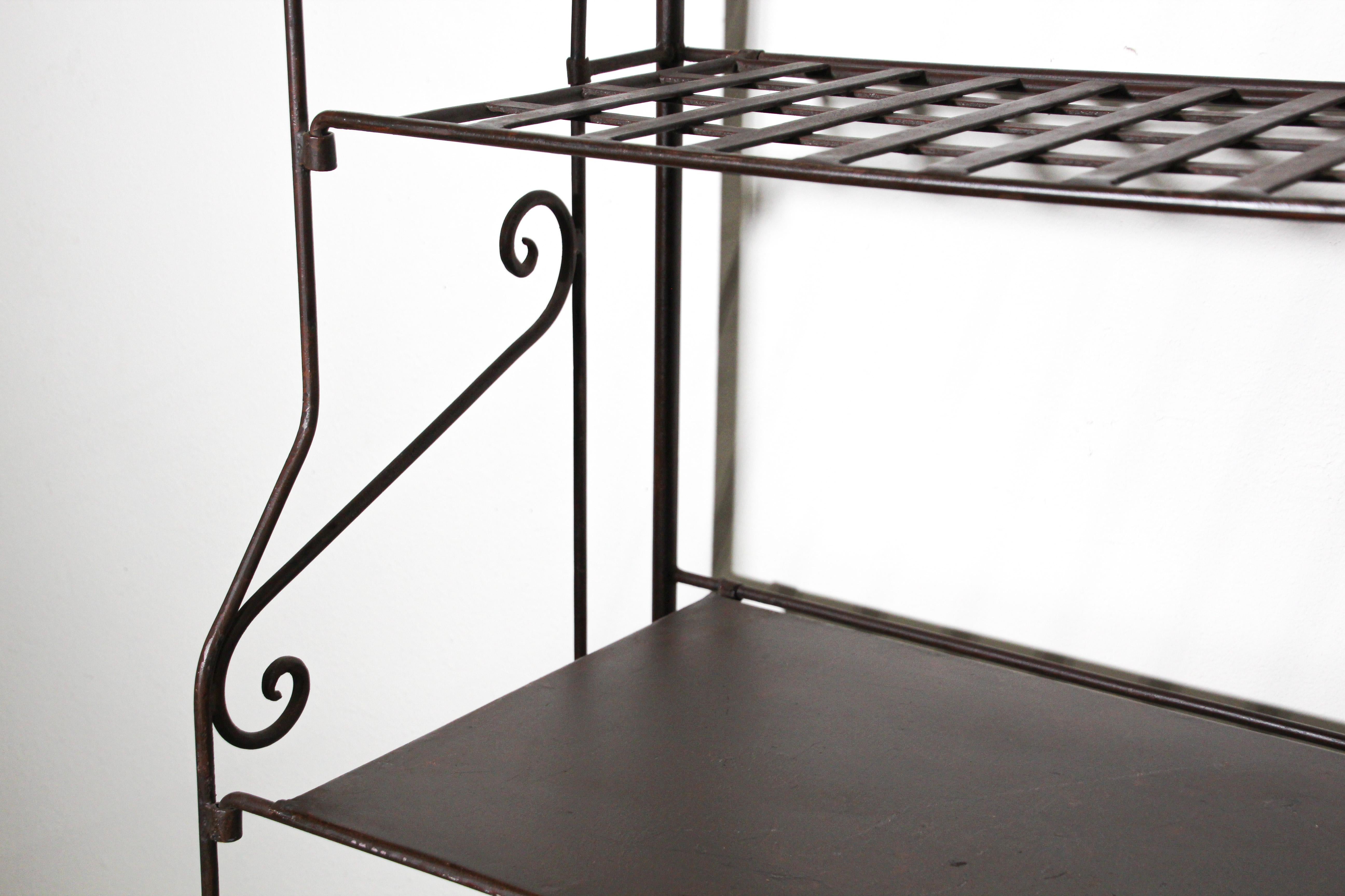 French Wine Iron Baker Rack 6