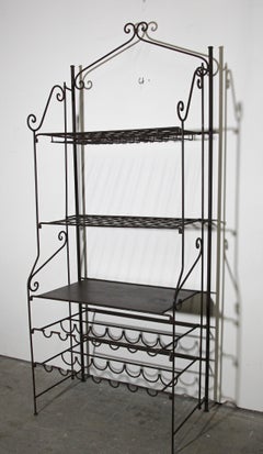 French Wine Iron Baker Rack