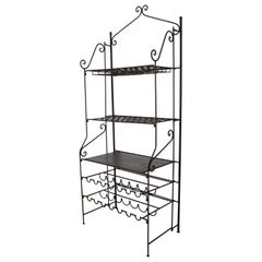 French Wine Iron Baker Rack