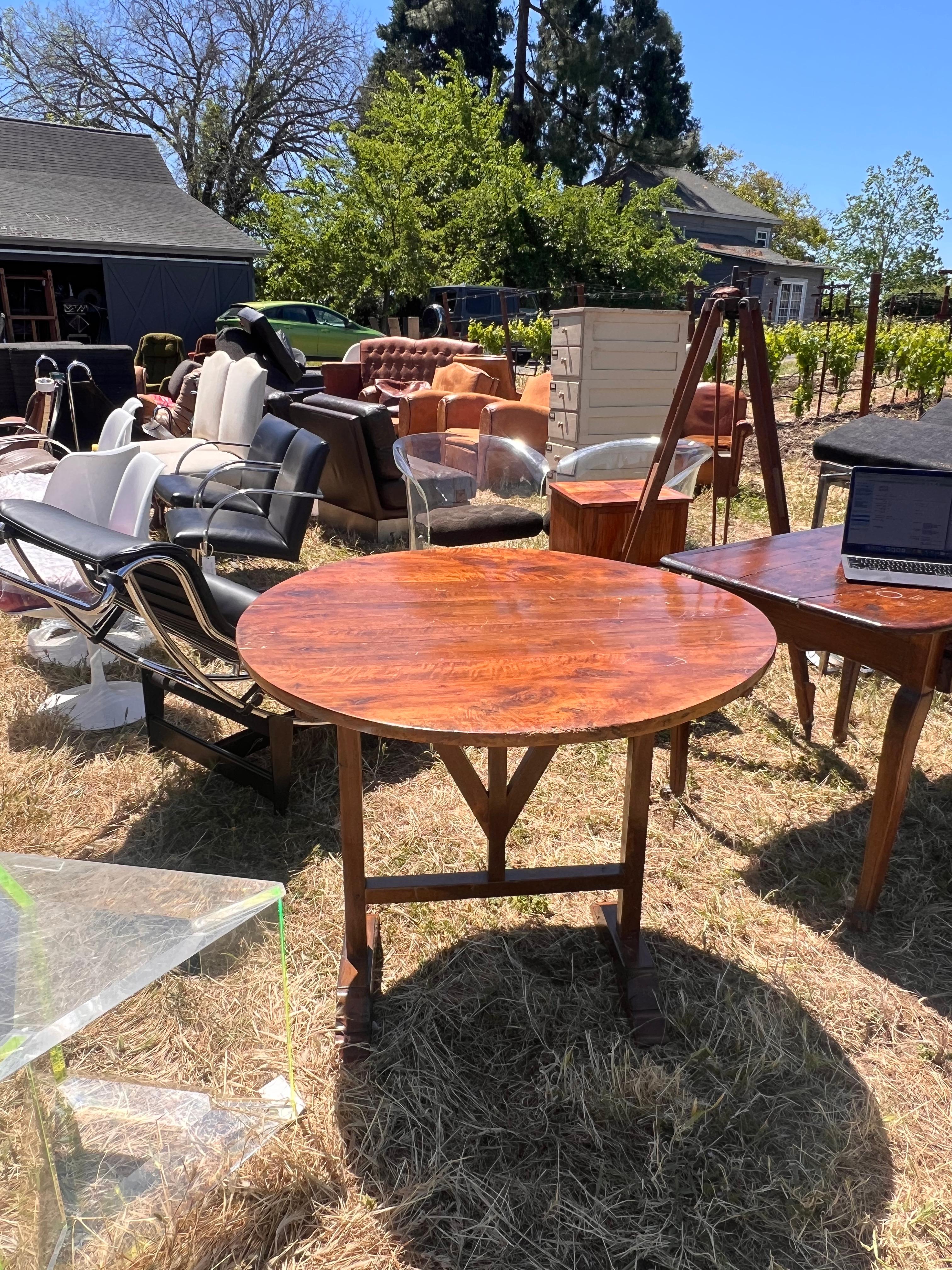 antique wine tasting table