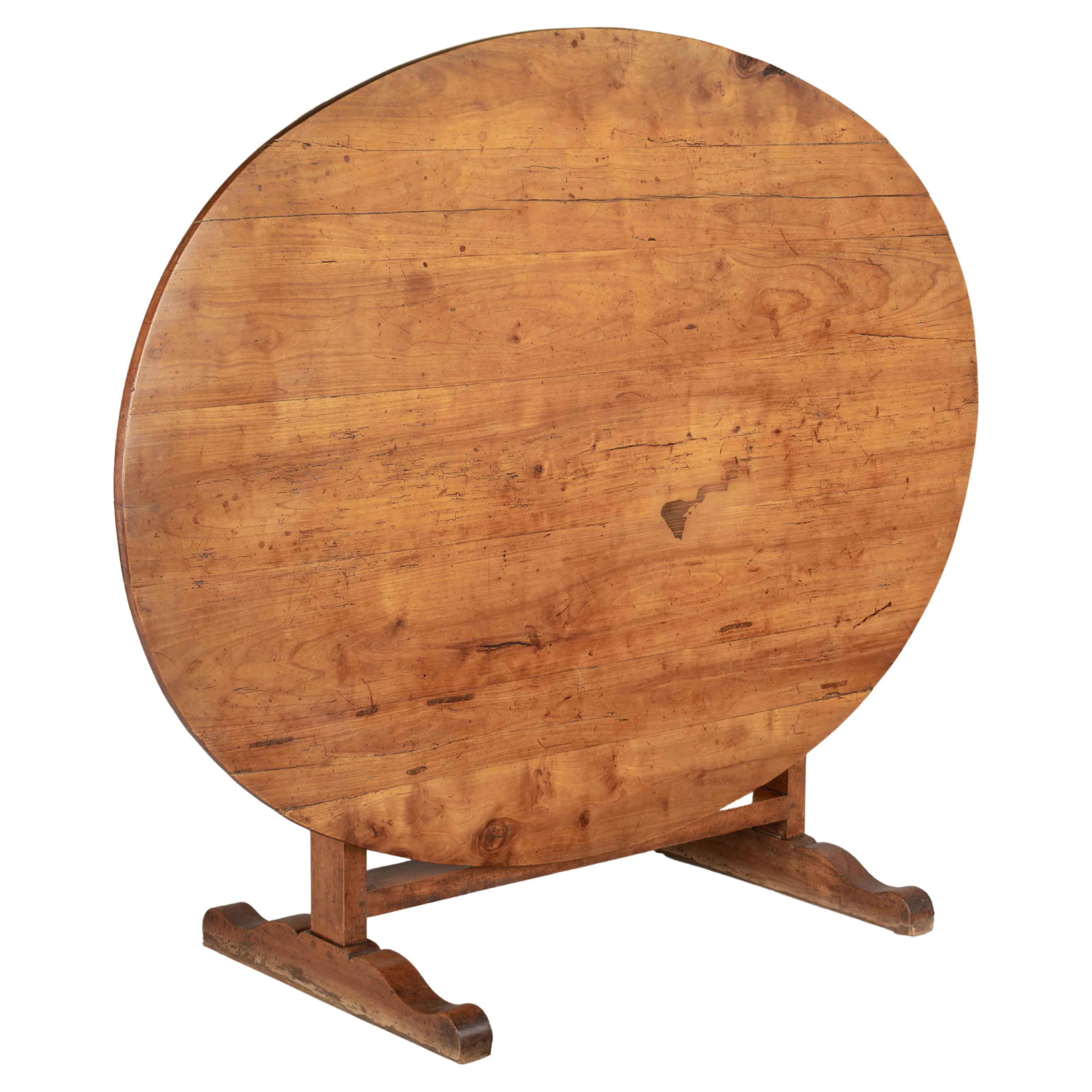 French Wine Tasting Table or Tilt-Top Dining Table For Sale
