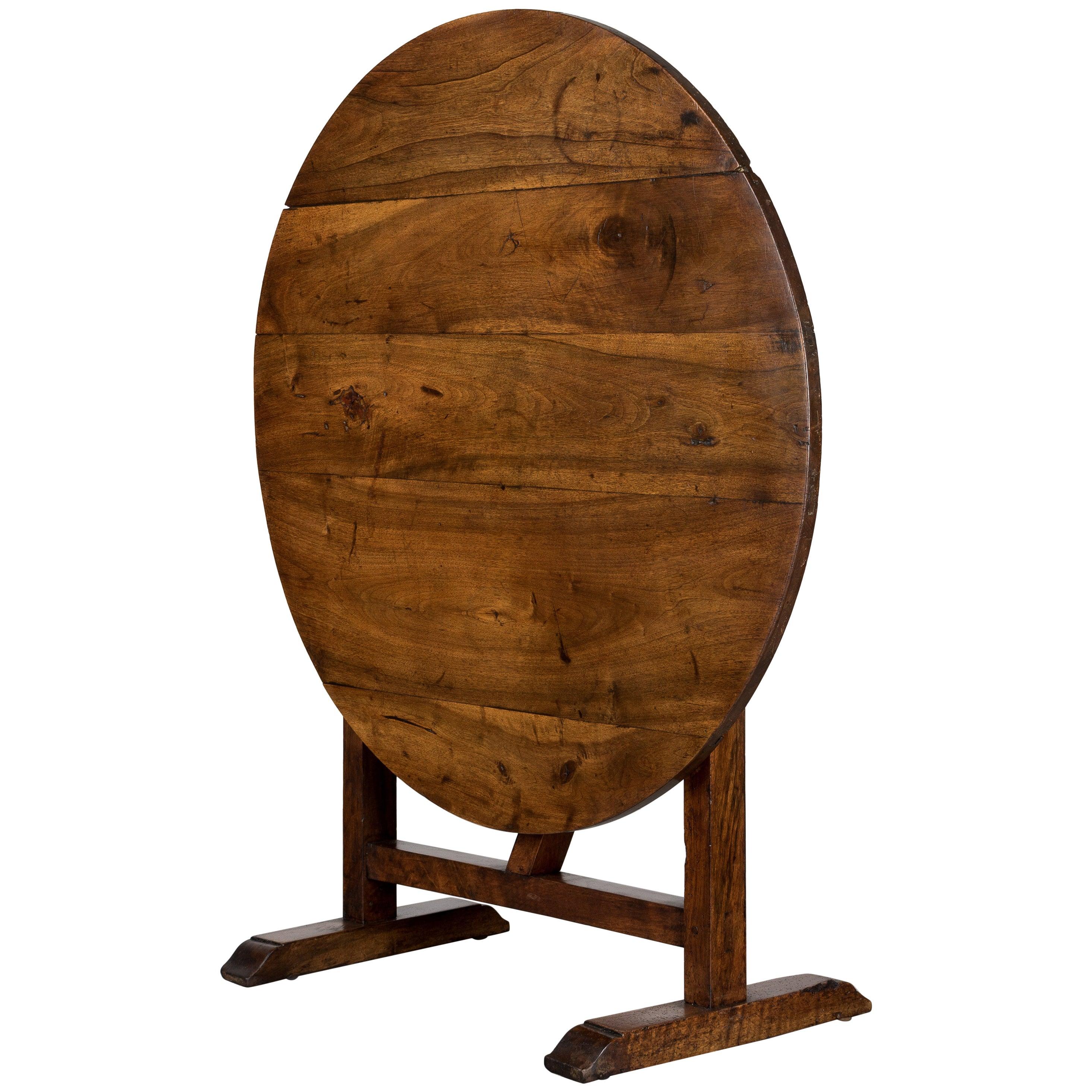 French Wine Tasting Table or Tilt-Top Table