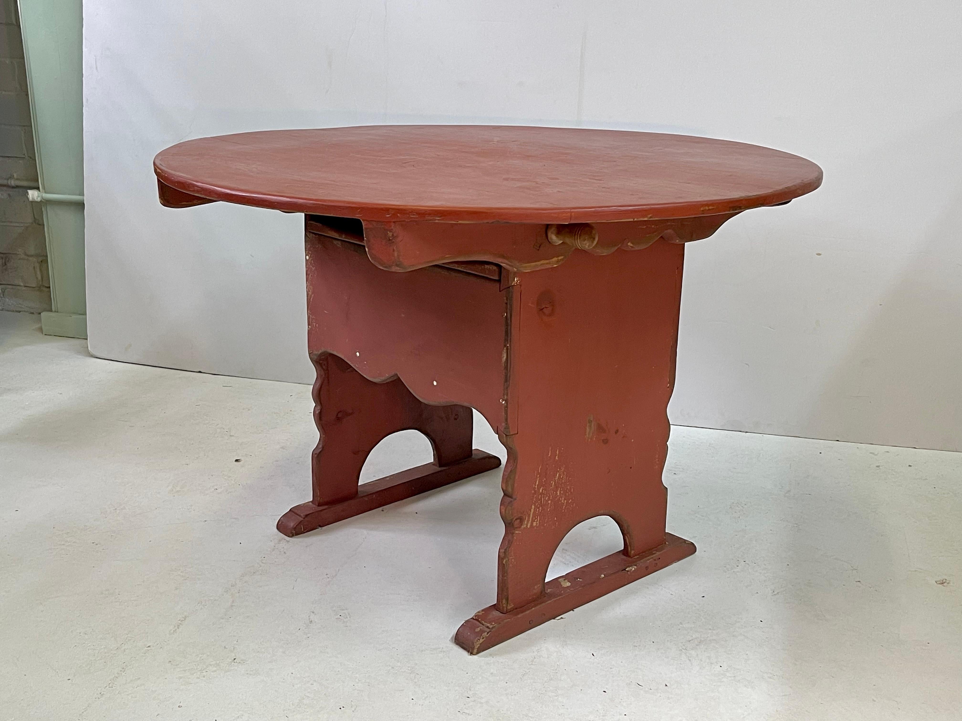 French Wine Tasting Trestle Table + Metamorphic Chair In Good Condition In Atlanta, GA