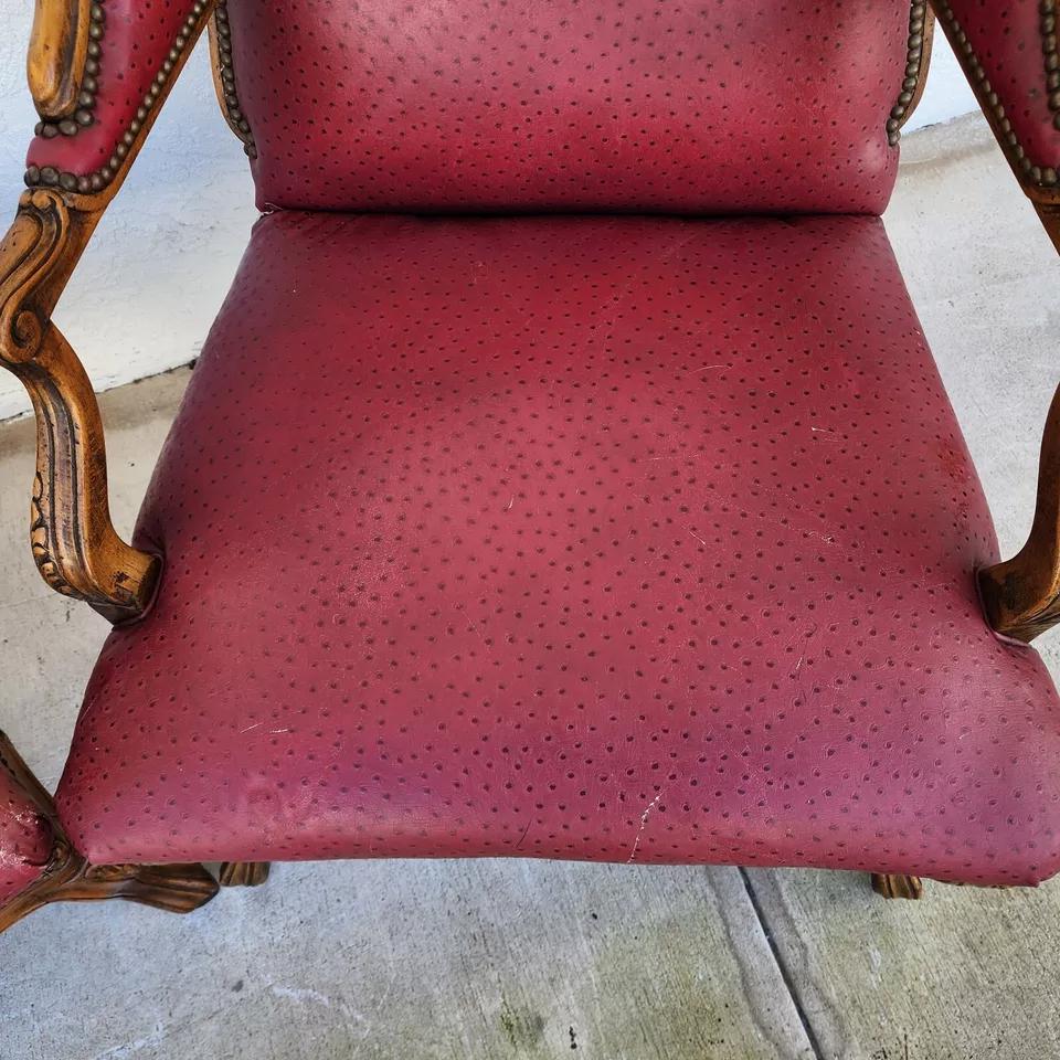 French Wingback Chairs by BAKER Pair For Sale 11