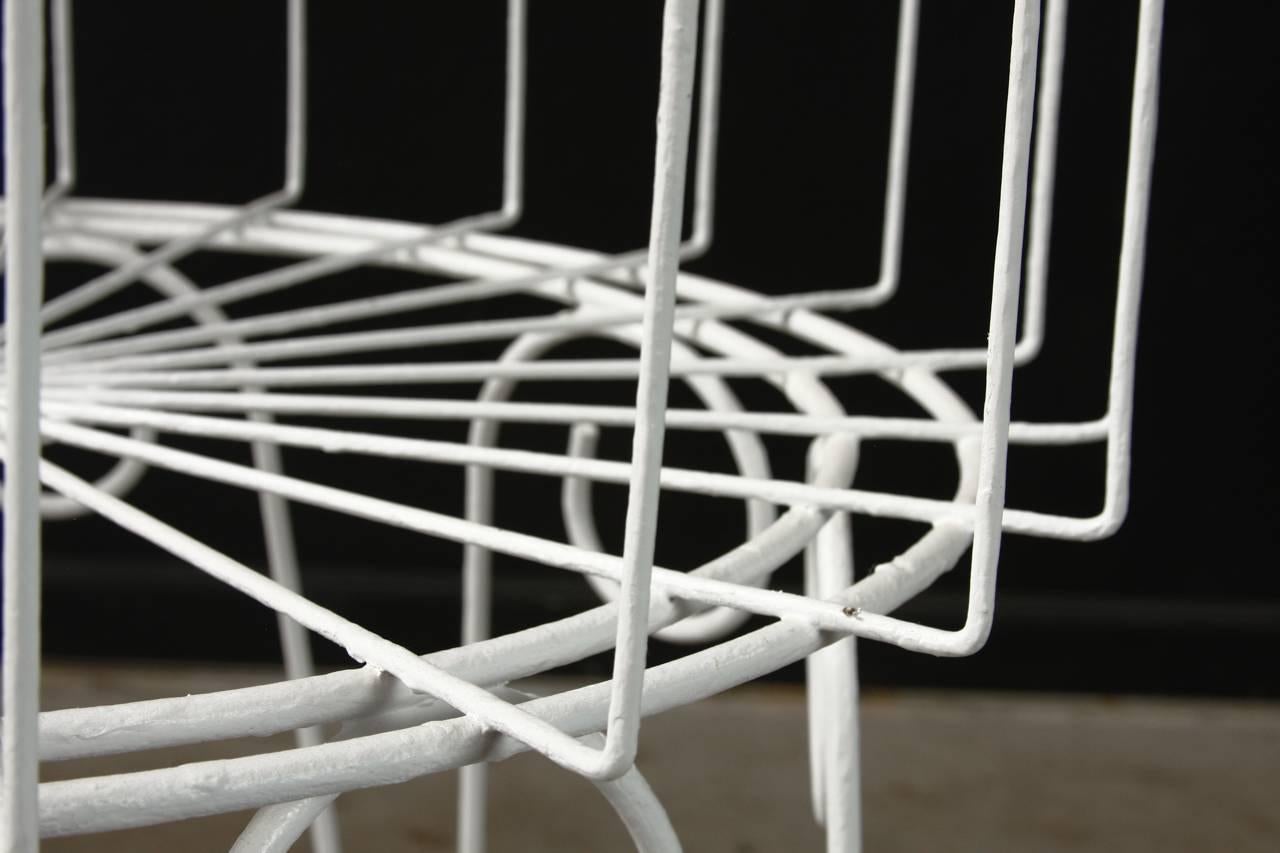 French Wire Basket Jardinière with Hairpin Legs 3