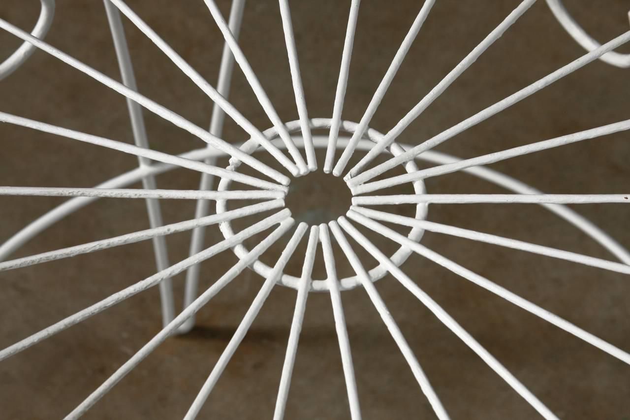 French Wire Basket Jardinière with Hairpin Legs In Good Condition In Rio Vista, CA