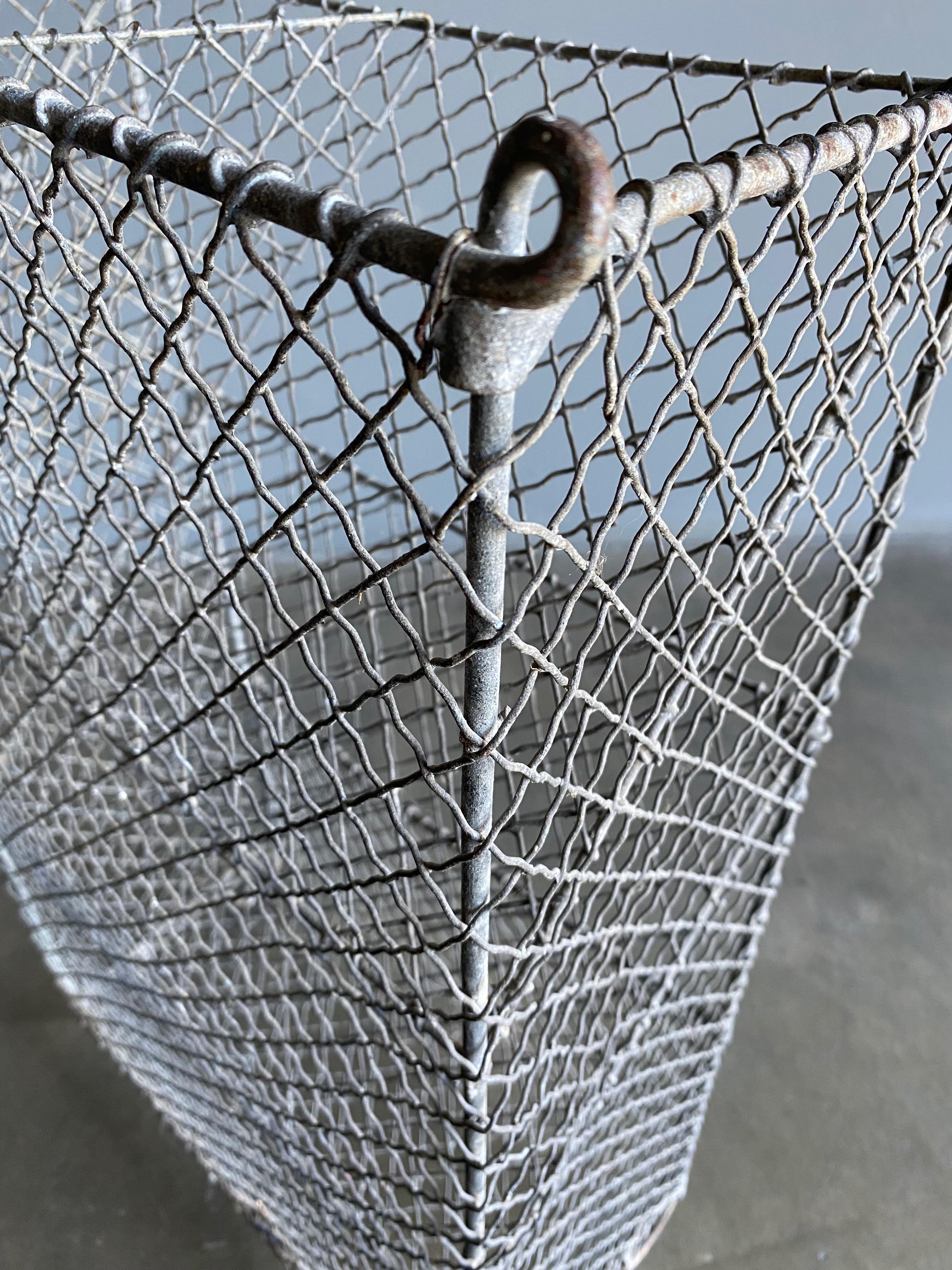 French Wire Hanging Basket, circa 1950 8