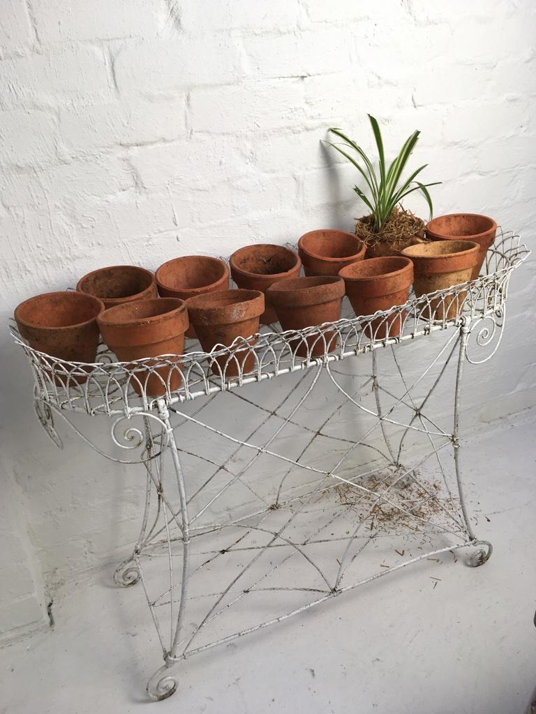 French Wire Plant Stand, Early 1900s 10