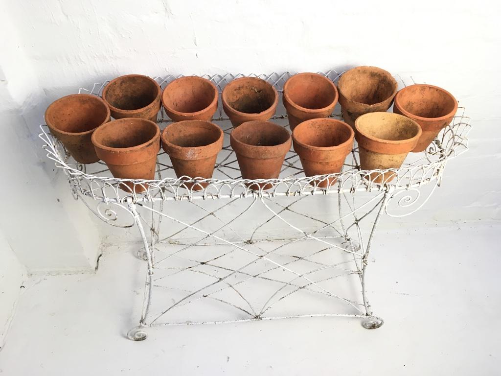 French Wire Plant Stand, Early 1900s In Fair Condition In Melbourne, AU
