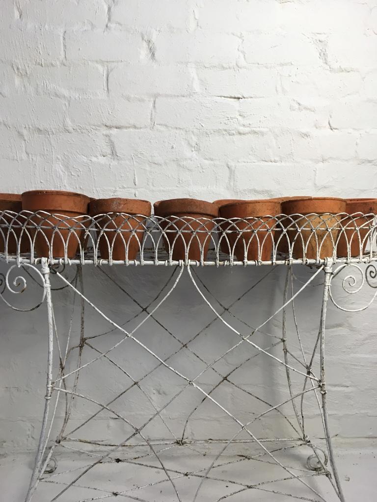 Late 19th Century French Wire Plant Stand, Early 1900s